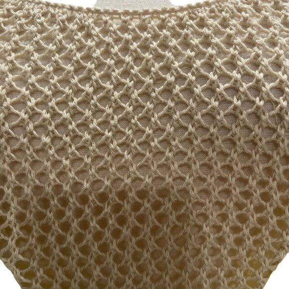 Hayden Los Angeles Yellow Crochet Top Sleeveless Sundress L Boho Flowy Festival - Picture 6 of 9